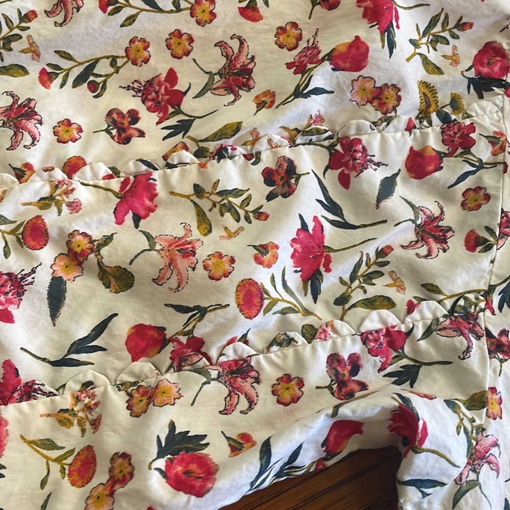 J.Crew Scalloped Tie Neck Vintage Top - Picture 9 of 9